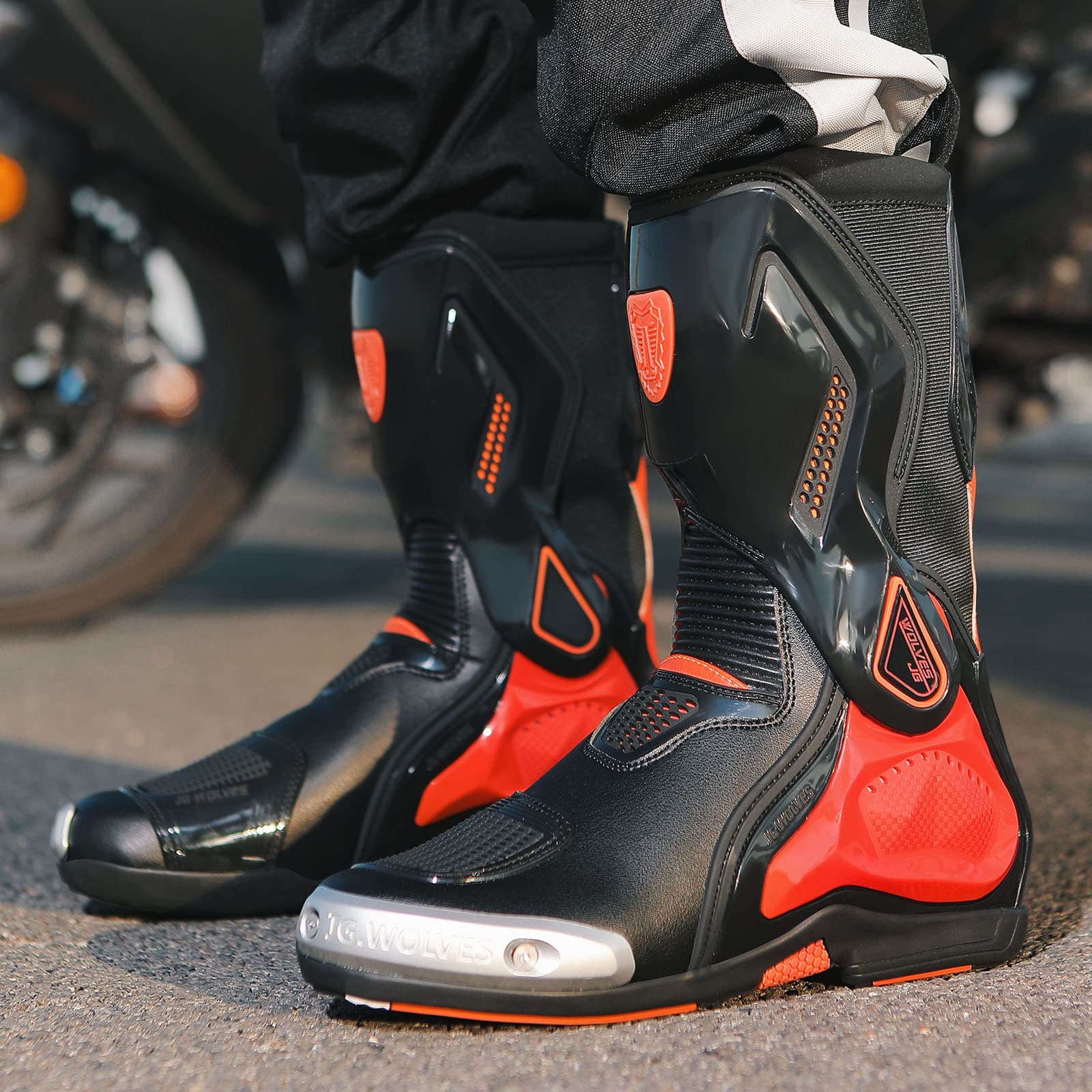 バイクブーツ レーシングスポーツブーツ
