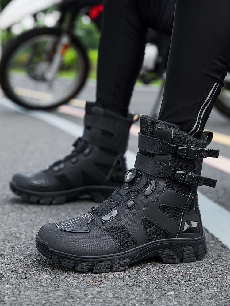 バイクブーツ ラチェット式 ダイヤルブーツ アグレッシブ