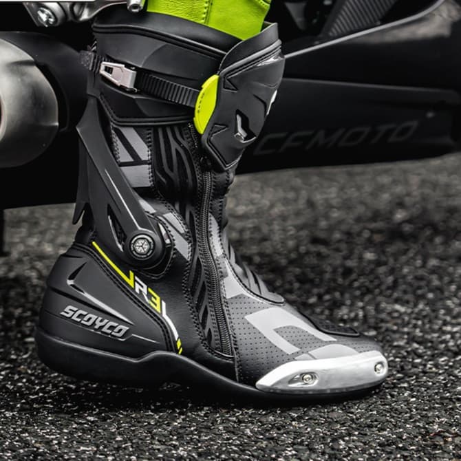 バイクブーツ プロテクト機能付き レーシングブーツ