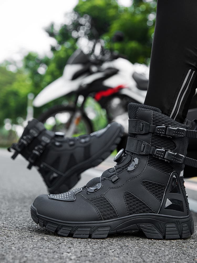 バイクブーツ ラチェット式 ダイヤルブーツ アグレッシブ