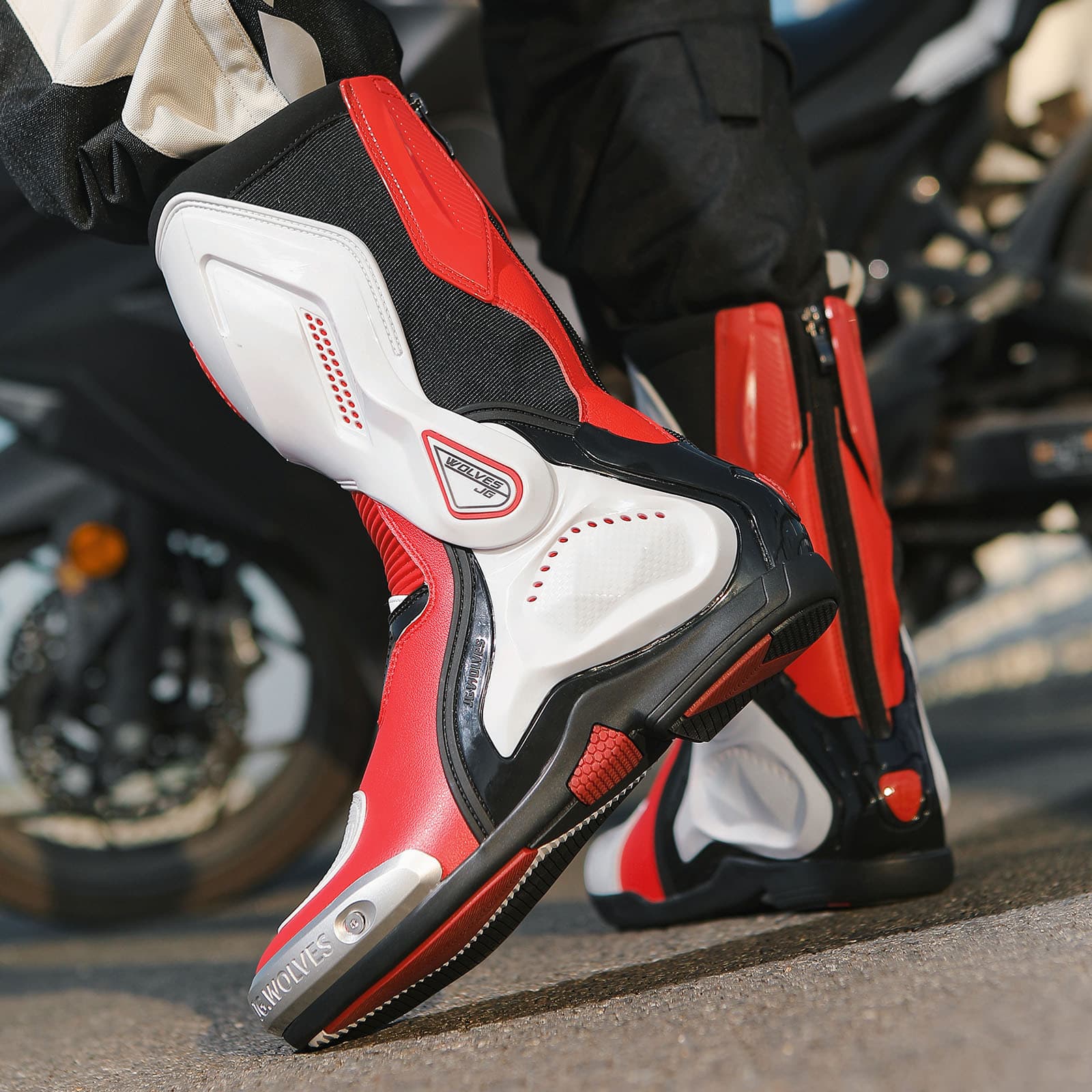 バイクブーツ レーシングスポーツブーツ