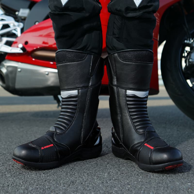 バイクブーツ プロテクター装備バイク用ライディングブーツ