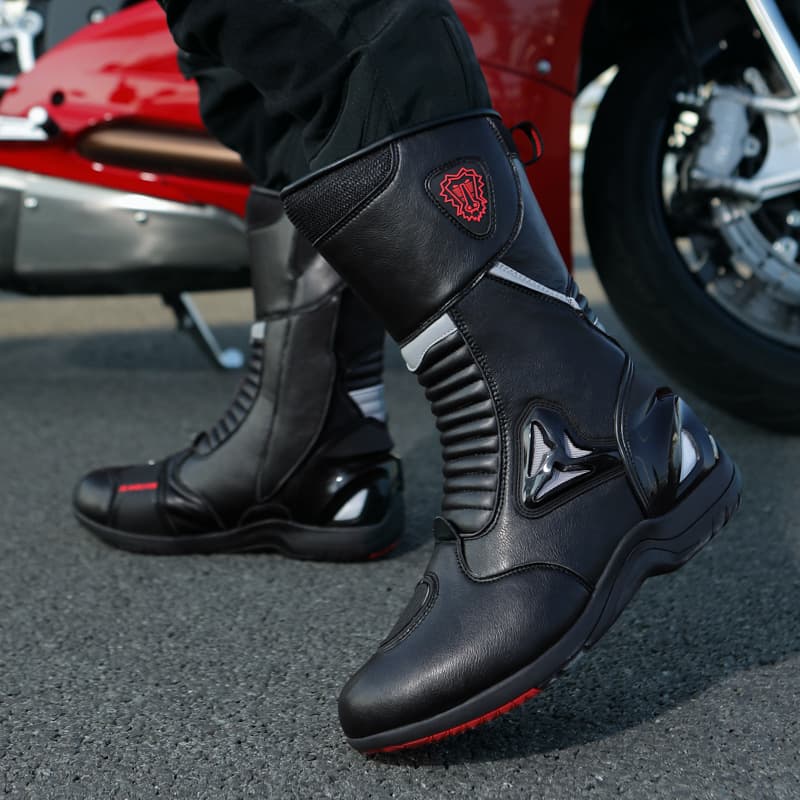 バイクブーツ プロテクター装備バイク用ライディングブーツ