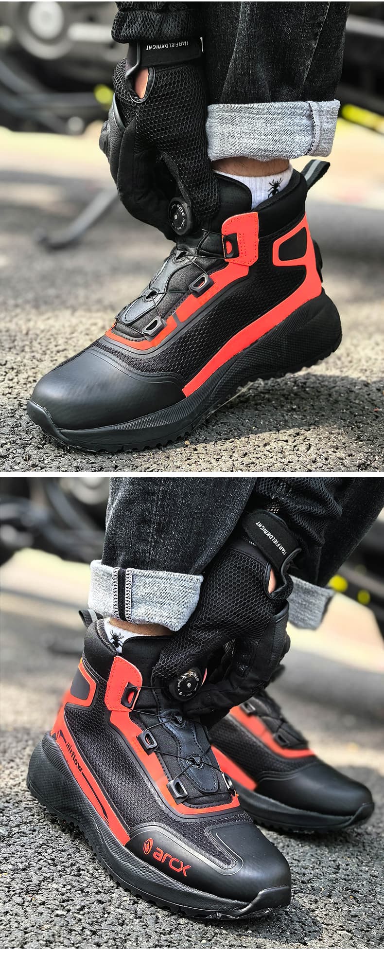 バイクブーツ ダイヤル式高機能オフロードブーツ