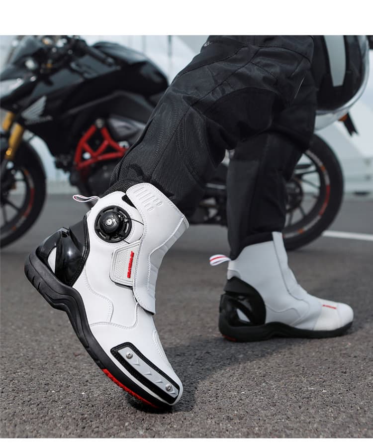 バイクブーツ ダイヤル式バイクライディングブーツ