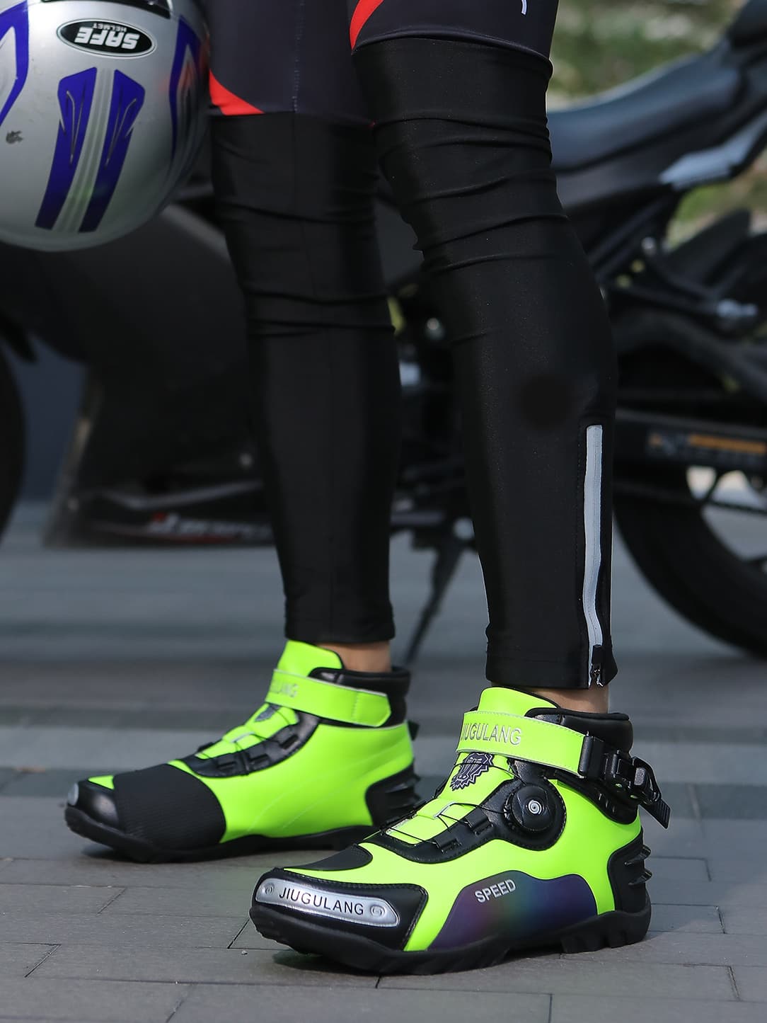 バイクブーツ 精密機構ダイヤル式オフロードブーツ