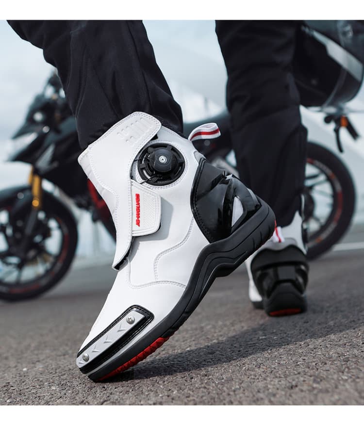 バイクブーツ ダイヤル式バイクライディングブーツ