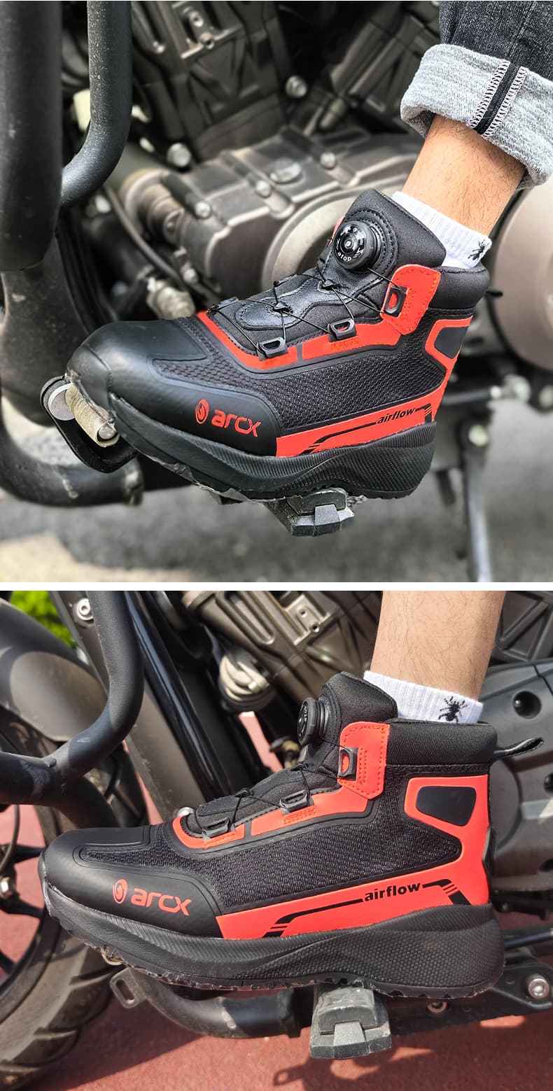 バイクブーツ ダイヤル式高機能オフロードブーツ